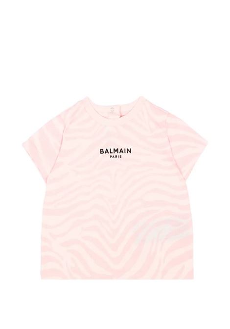 T-shirt con logo BALMAIN KIDS | BZ8041 Z4119508RS